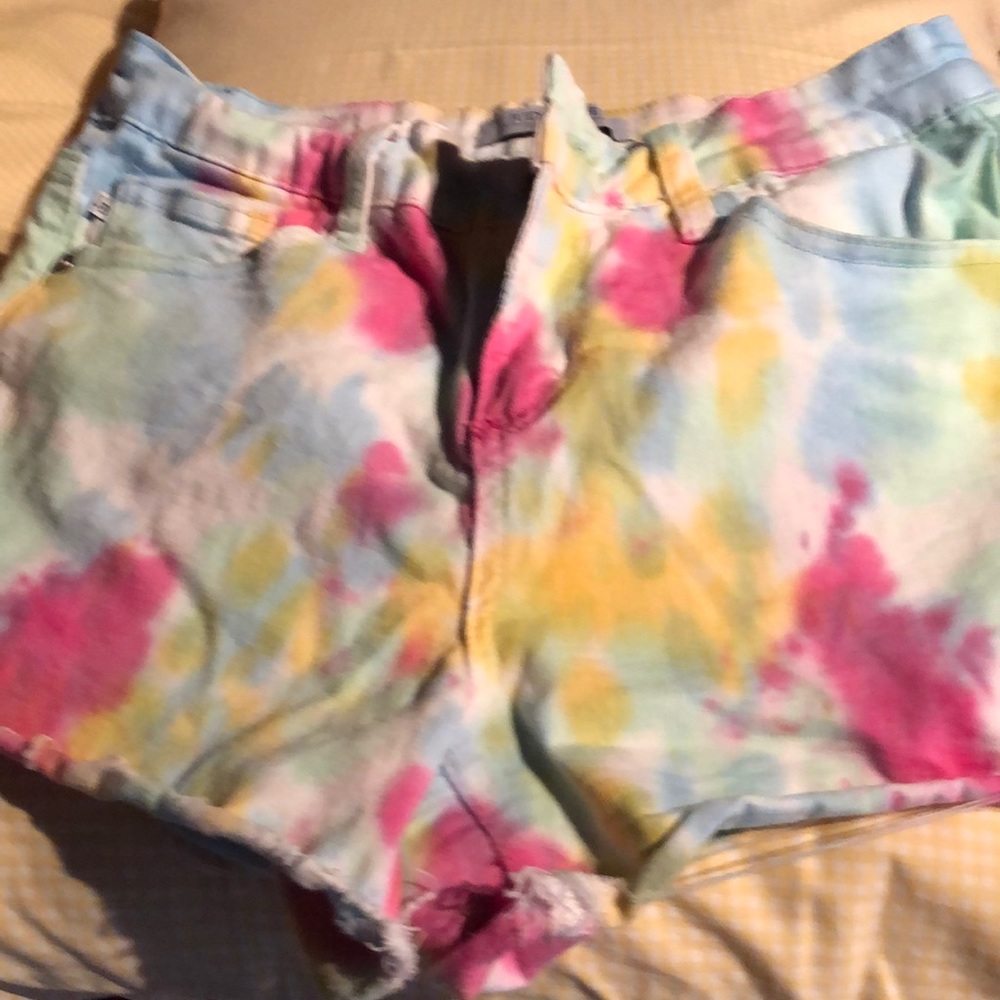JUDY BLUE, size small, denim shorts. Multi color. Just like new.